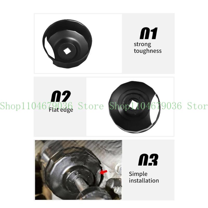 Oil Filter Wrench - 652F ファッションルックオイルフィルターレンチスパナ取り外しツールオートバイ用、強化された快適なハンドルと簡単な取り付け