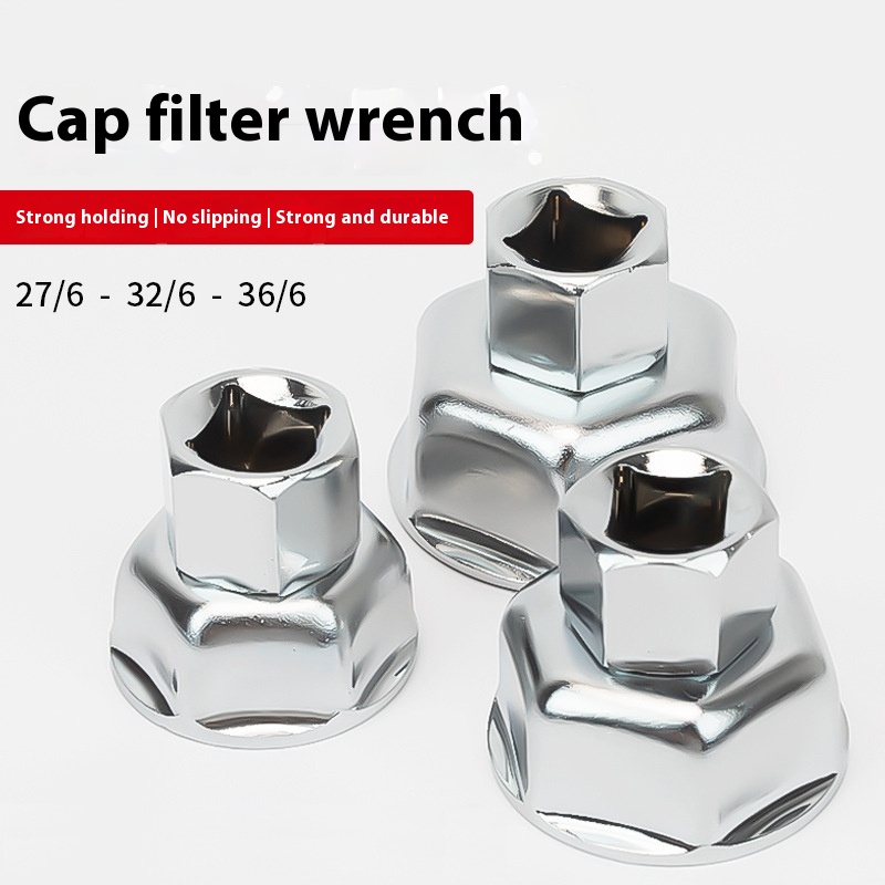 Oil Filter Wrench - 自動車用オイルフィルター取り外し用の27mm、32mm、36mmソケットレンチ – ほとんどの車両モデルに対応