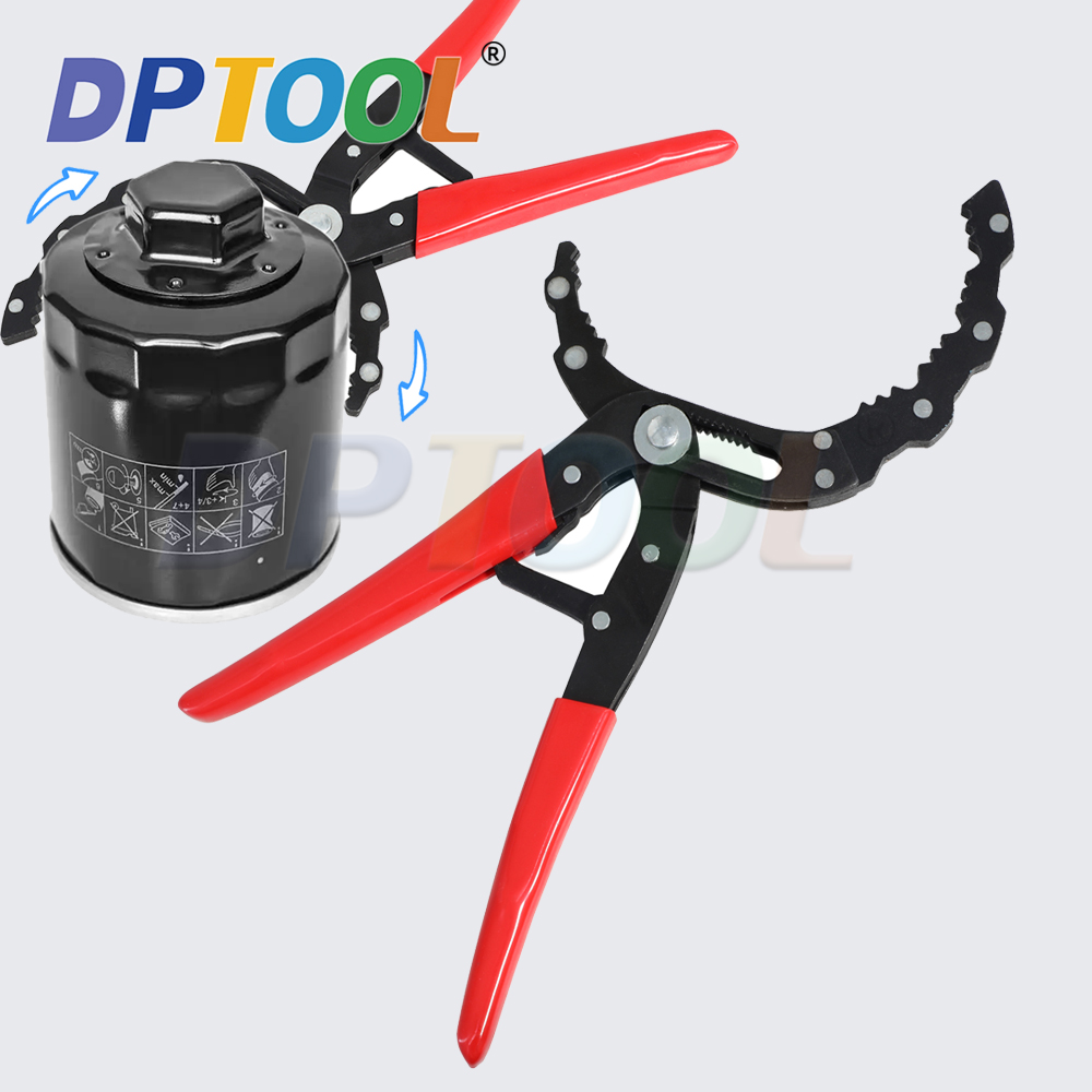 Oil Filter Wrench - ユニバーサルスプリング構造オイルフィルター取り外しツール – 自動車、バイク、トラック用調整可能レンチ