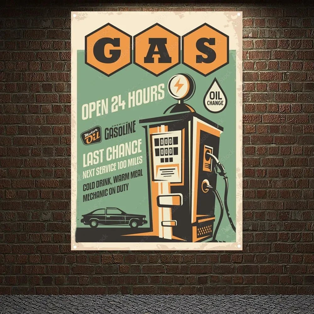 ヴィンテージカーサービスポスター,ガソリンスタンド,車の修理 - Auto Repair Shop Open のレビューと価格
