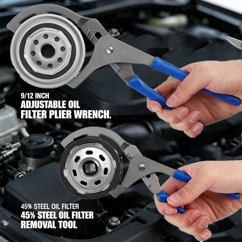 1pc 9/12インチ オイルフィルタープライヤー クランプ - Oil Filter Wrench のレビューと価格