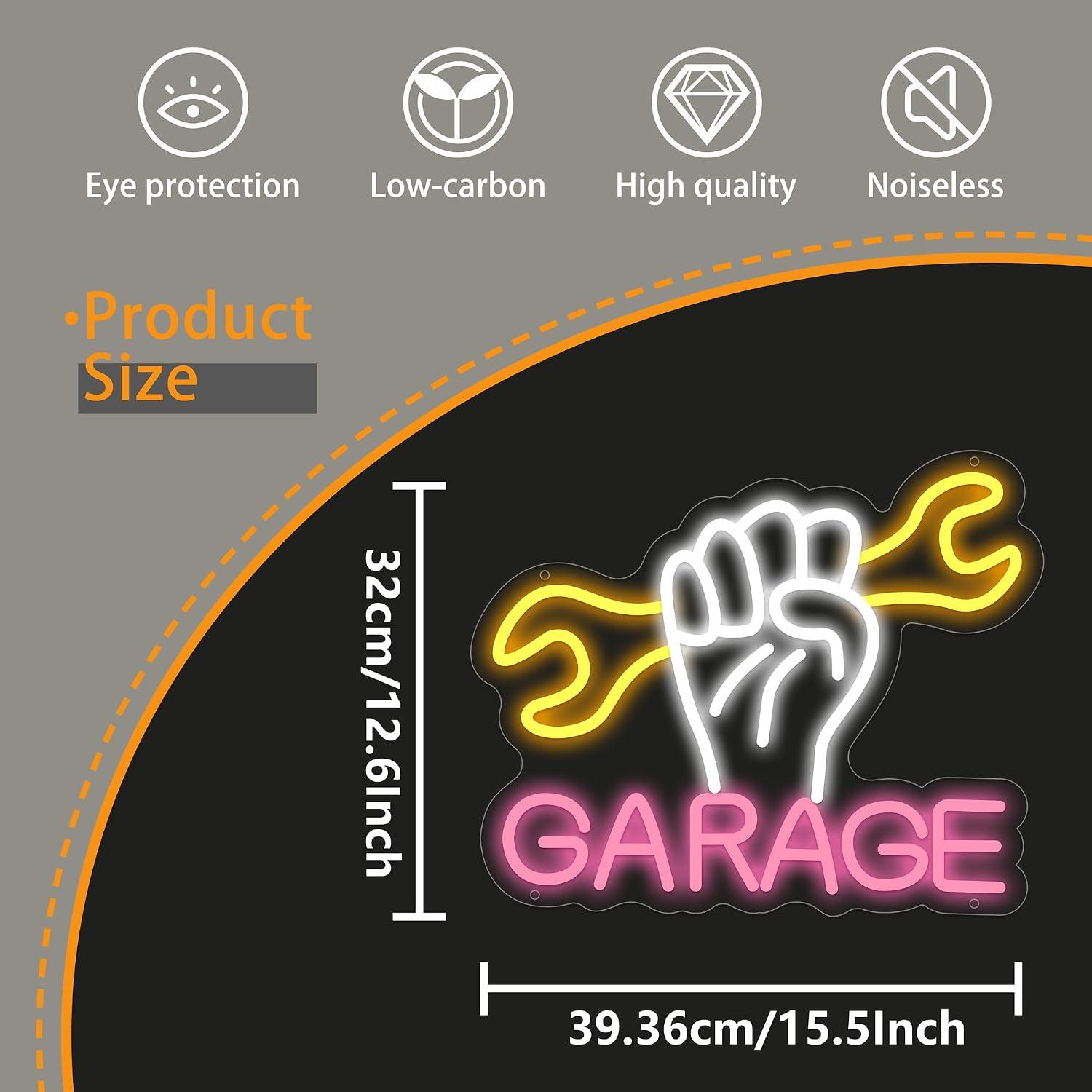 ガレージネオンサイン、電源式LEDネオンライト、男性の隠れ家 - Auto Repair Shop Signs のレビューと価格