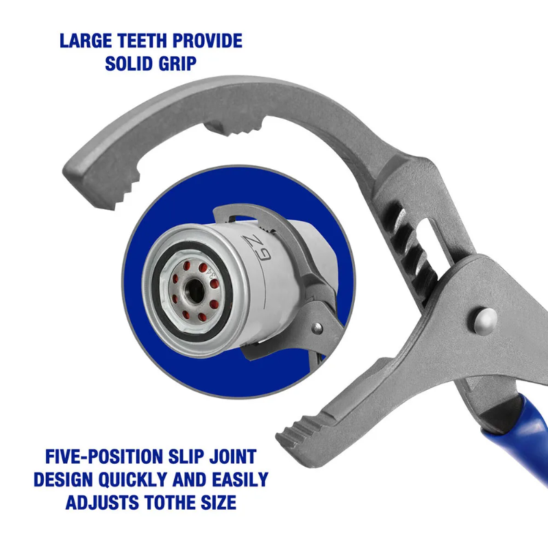 1pc 9/12インチ オイルフィルタープライヤー クランプ - Oil Filter Wrench のレビューと価格