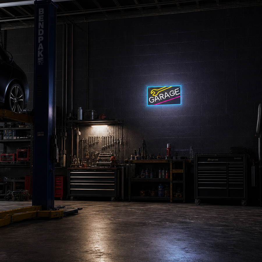 ガレージネオンサイン 壁飾り用、ライトアップサイン マンケー - Auto Repair Shop Signs のレビューと価格