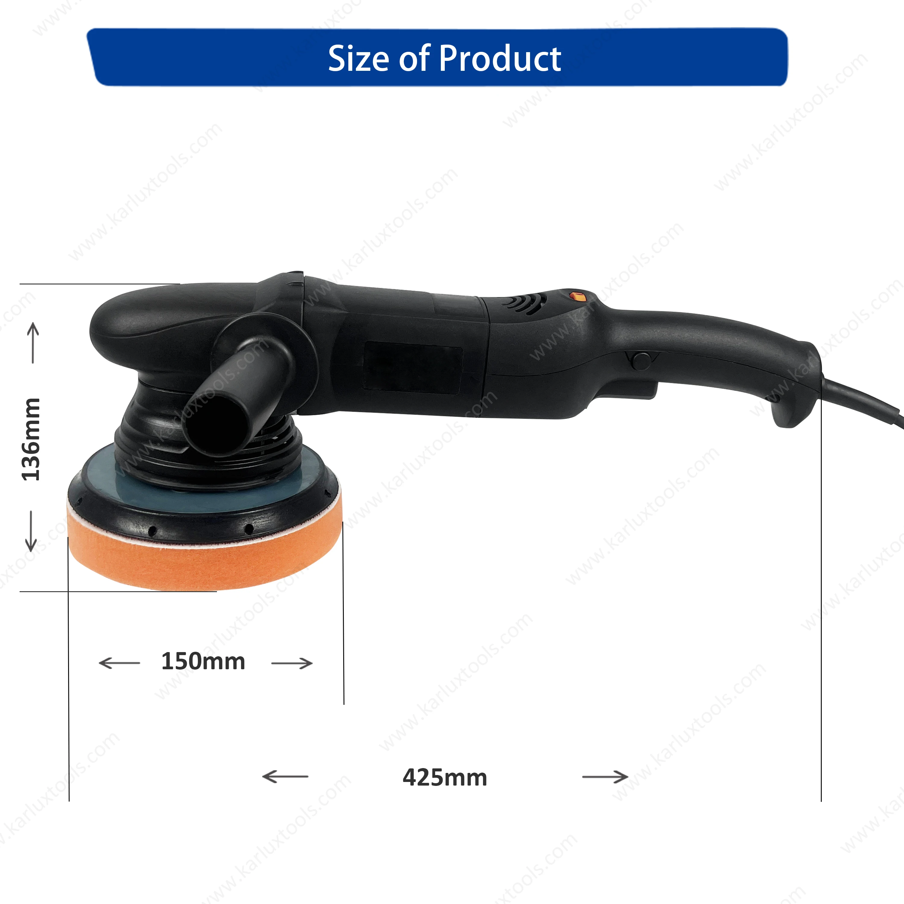 車用バフ研磨機、オービタルポリッシャー、車の傷除去剤、カーボ - Orbital Polisher Da のレビューと価格