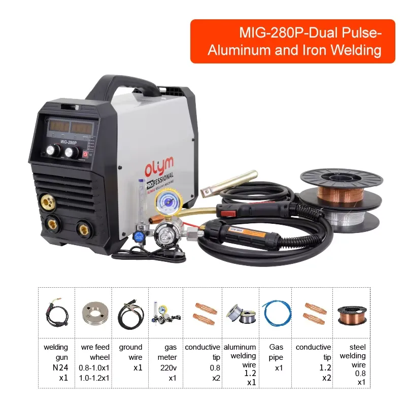 MIG 280 パルスインバーター溶接機 アルミTIG/MM - Tig Welder Machine のレビューと価格